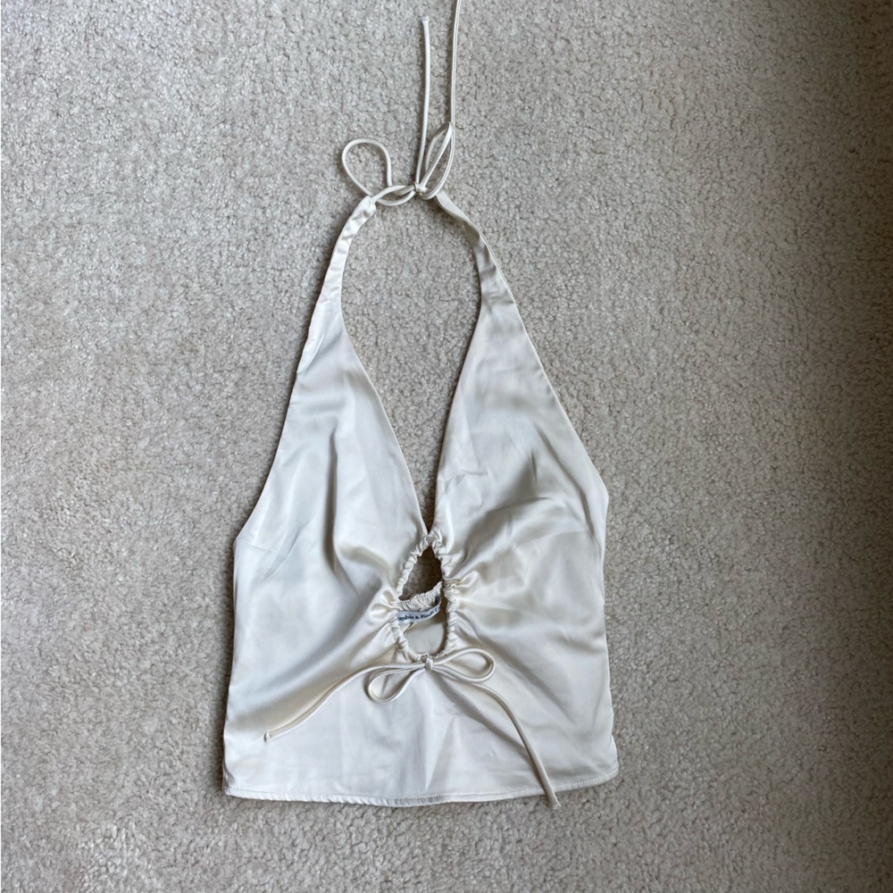 Abercrombie Satin Halter Top